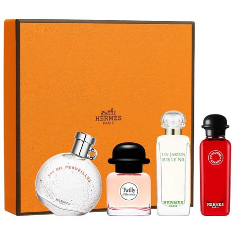 hermes perfume sample box|hermes cologne gift set.